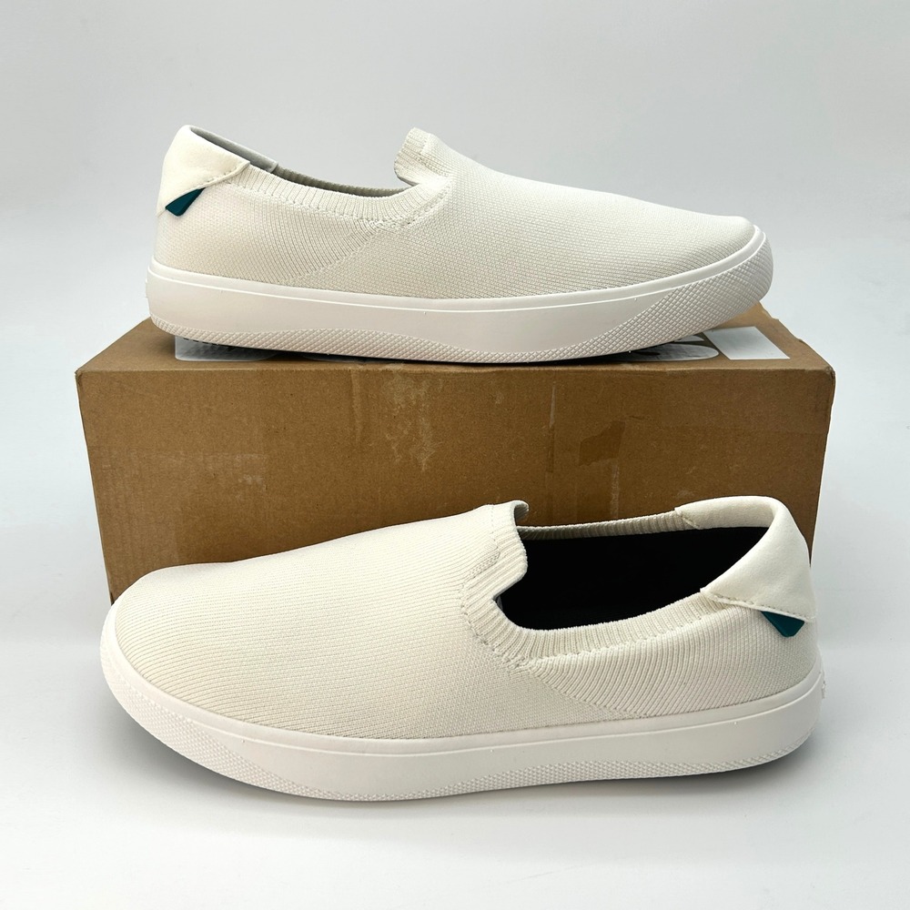 Vessi Boardwalk Slip On Womens Size 9‎ Waterproof Sneakers Sail White Vegan NEW